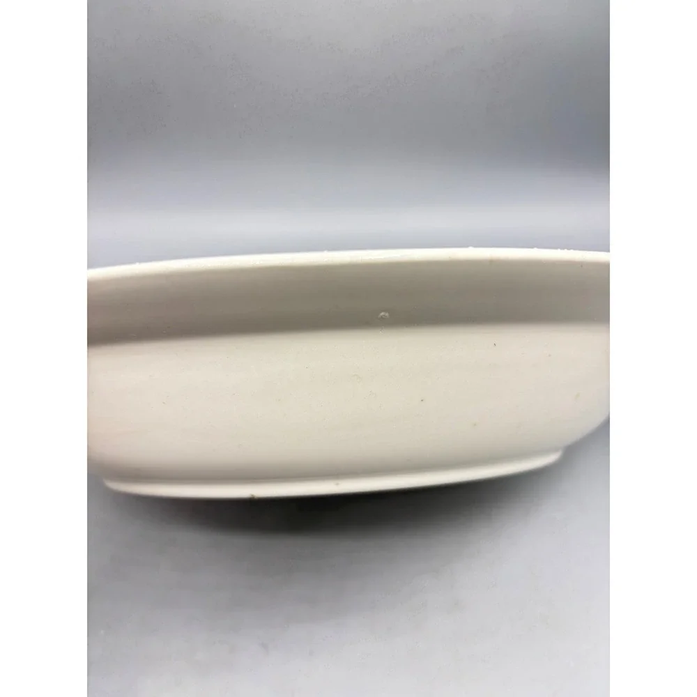 Hall Superior Quality Cameo Rose Oval Serving Bowl Vintage Mary Dunbar 10‎ Inch